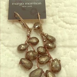 Margo Morrison Faceted Pyrite & s/s Earrings